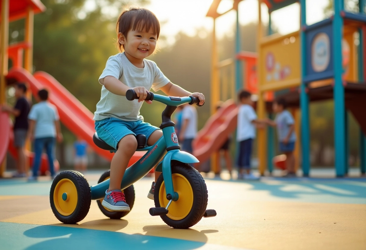 enfants tricycle